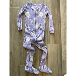 Baby Gap lightweight zip up footed pajama 3T